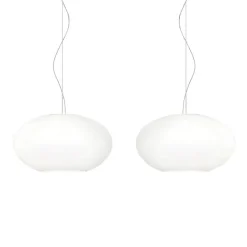 AIH Hochwertige Glas-Pendelleuchte 2-flammig