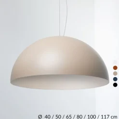 AMEDEO Halbkugel Pendelleuchte einfarbig