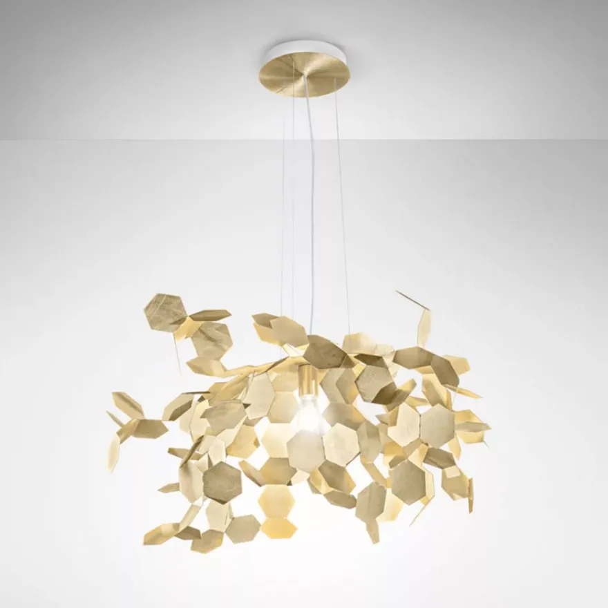 ANDROMEDA Italienische Design Hängeleuchte aus Messing