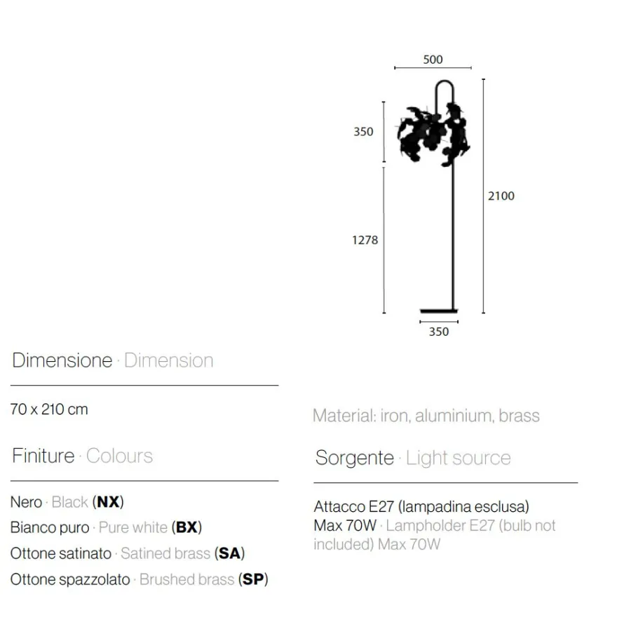 ANDROMEDA Italienische Design Stehleuchte