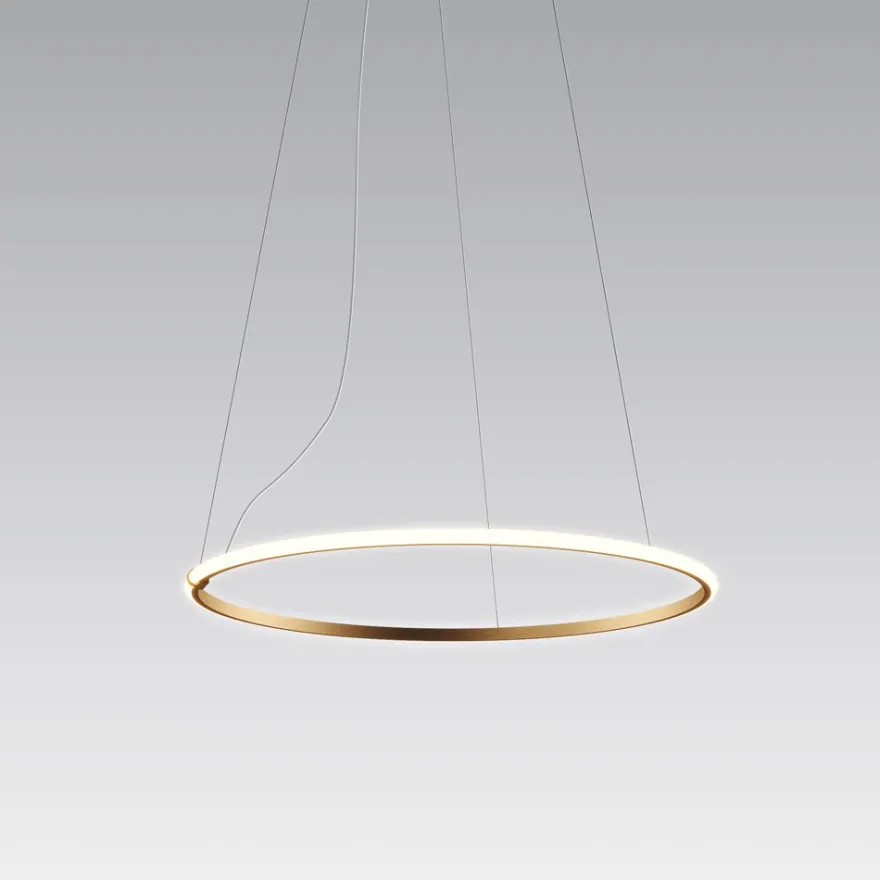 ANNAUX Filigrane Ring-Hängeleuchte Bronze