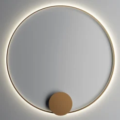 ANNAUX Filigrane Ring-Wandleuchte Bronze