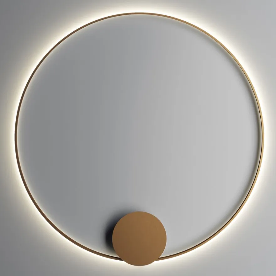 ANNAUX Filigrane Ring-Wandleuchte Bronze