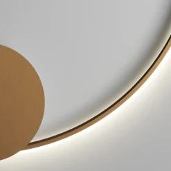 ANNAUX Filigrane Ring-Wandleuchte Bronze