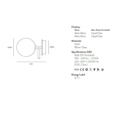 ATOM Minimalistische Design Wandleuchte