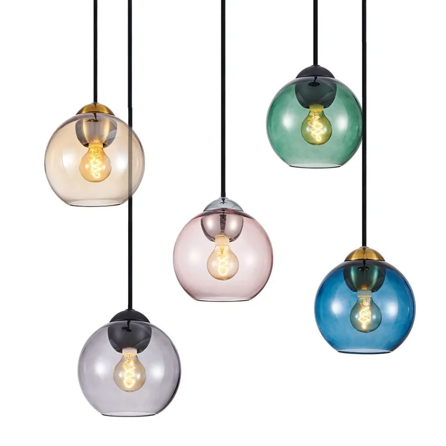 BACCIO Pendelleuchte mit farbigen Glas