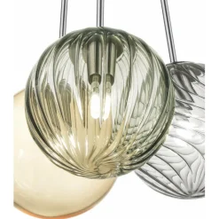 BALOU Kleine Glas-Pendelleuchte