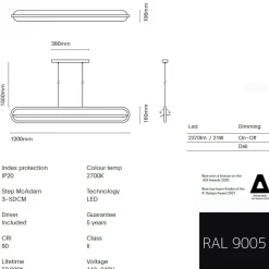 BOW Design-Hängeleuchte