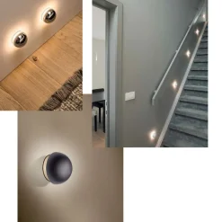 CHROMOS Kleine 1W LED Wandleuchte