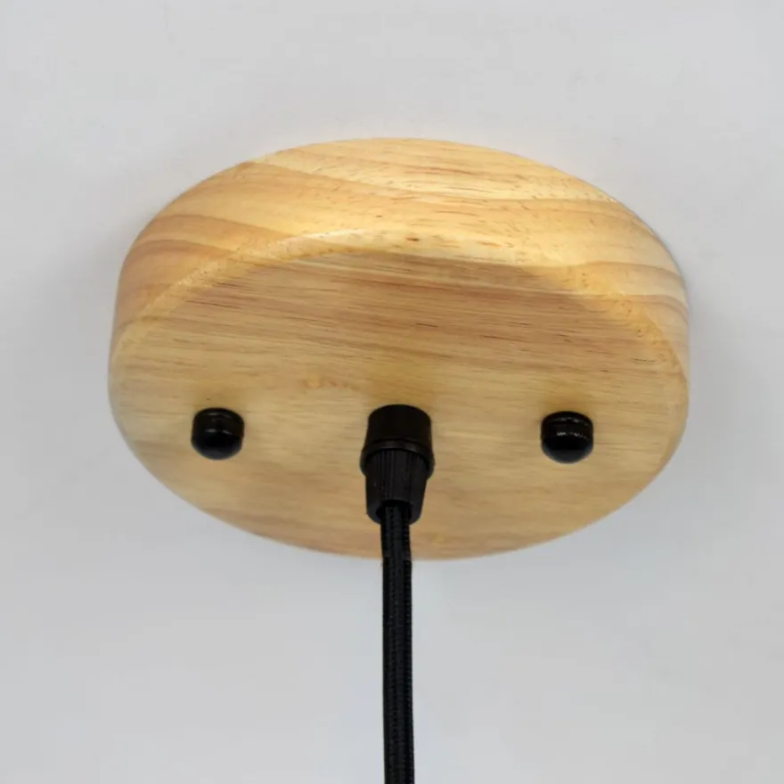 CLAIR Pendelleuchte mit Lampenschirm aus Holz