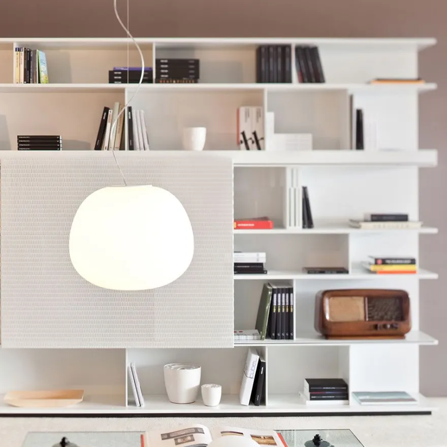CLEA Italienische Pendelleuchte mit Opalglas