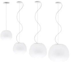 CLEA Italienische Pendelleuchte mit Opalglas
