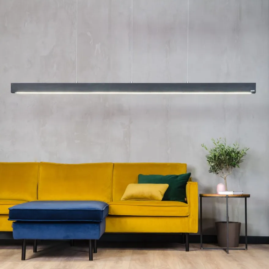 C-LINE längliche LED Hängeleuchte aus Beton