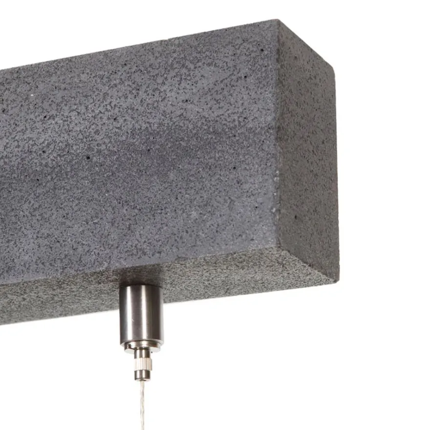 C-LINE längliche LED Hängeleuchte aus Beton