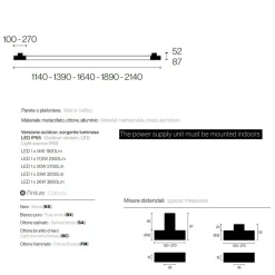 COSIMA Italienische Design Wandleuchte außen