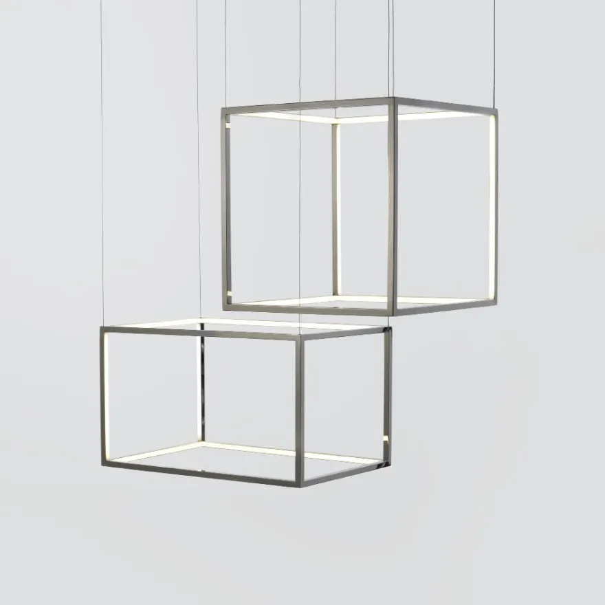 CUBE Elegante kubische LED Hängeleuchte