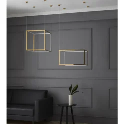 CUBE Elegante kubische LED Hängeleuchte