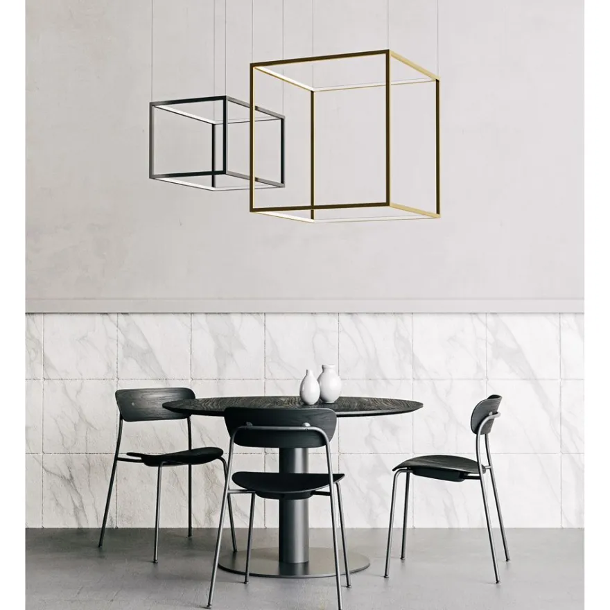 CUBE Elegante kubische LED Hängeleuchte