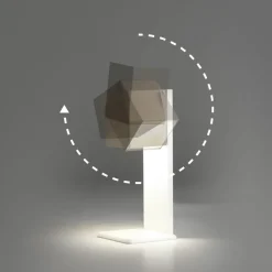 CUBIS Tischlampe mit schwenkbarer LED Lichtquelle