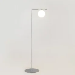 DAVOS Moderne Design Stehleuchte mit Glaskugel