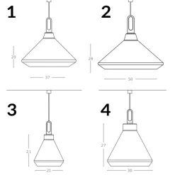 DRIYOS 3 Design Pendelleuchte Ø21 cm