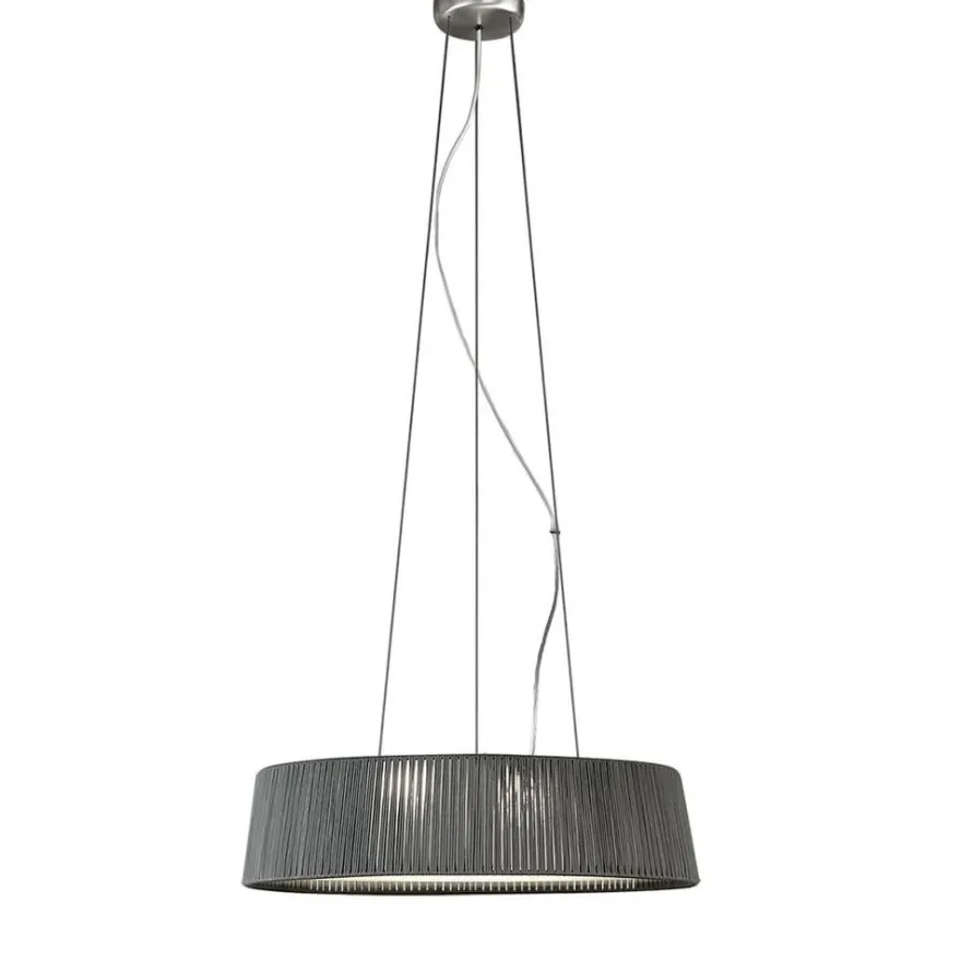 DRUM Große flache Pendelleuchte