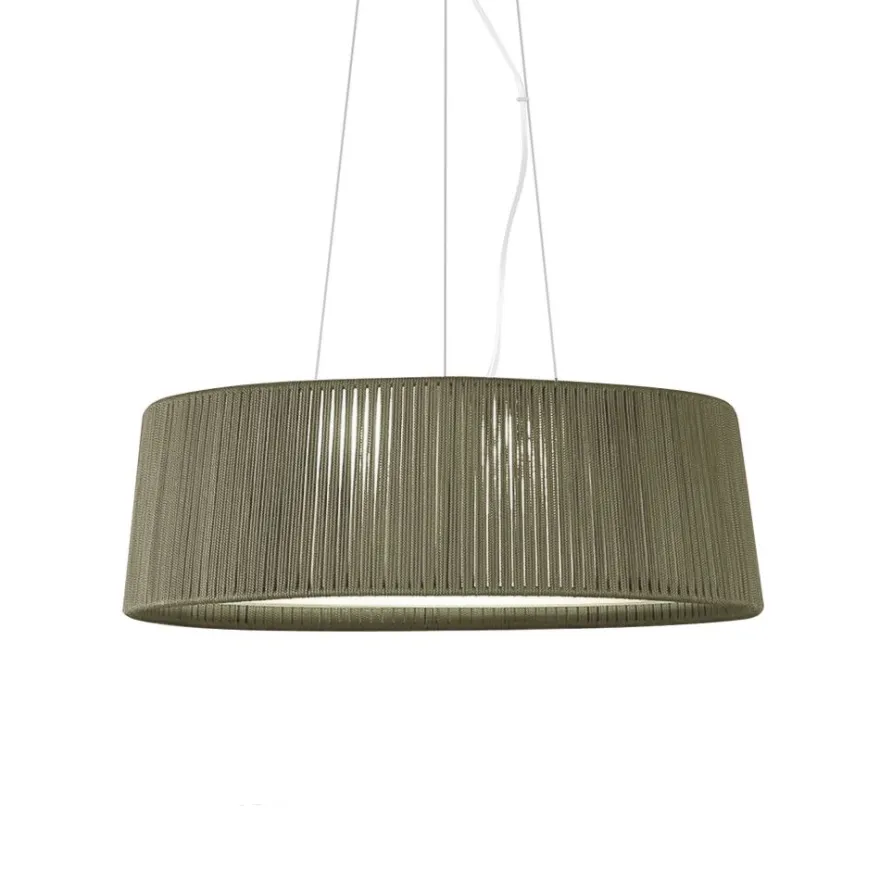 DRUM Große flache Pendelleuchte