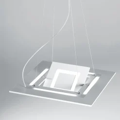 DUPLICO Flache quadratische LED Hängeleuchte mit Raffinesse