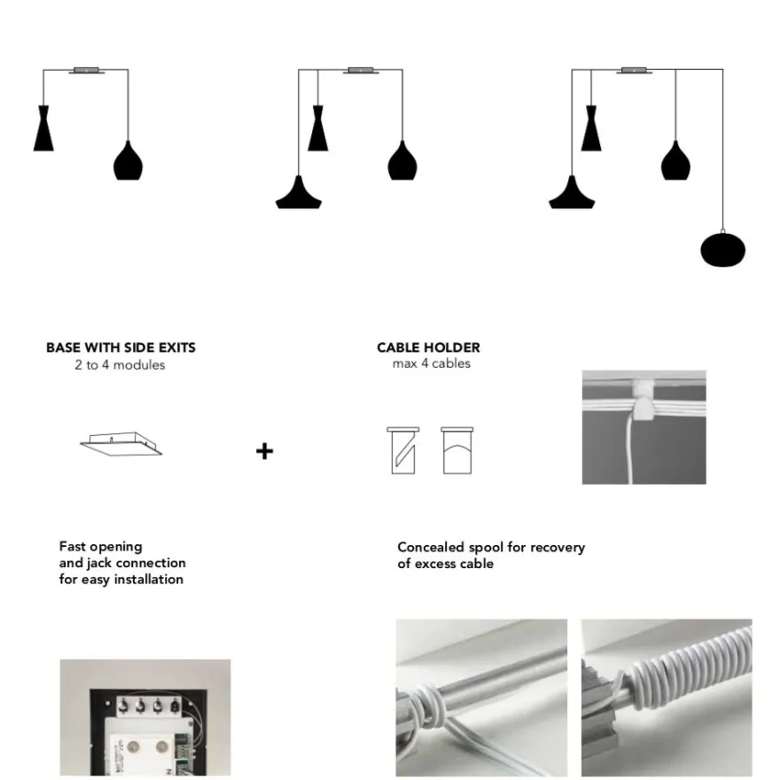 EASY SYSTEM 2-flammiges Pendel