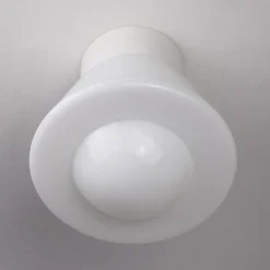 EDNA Weiße Deckenlampe im 20er Jahre Stil