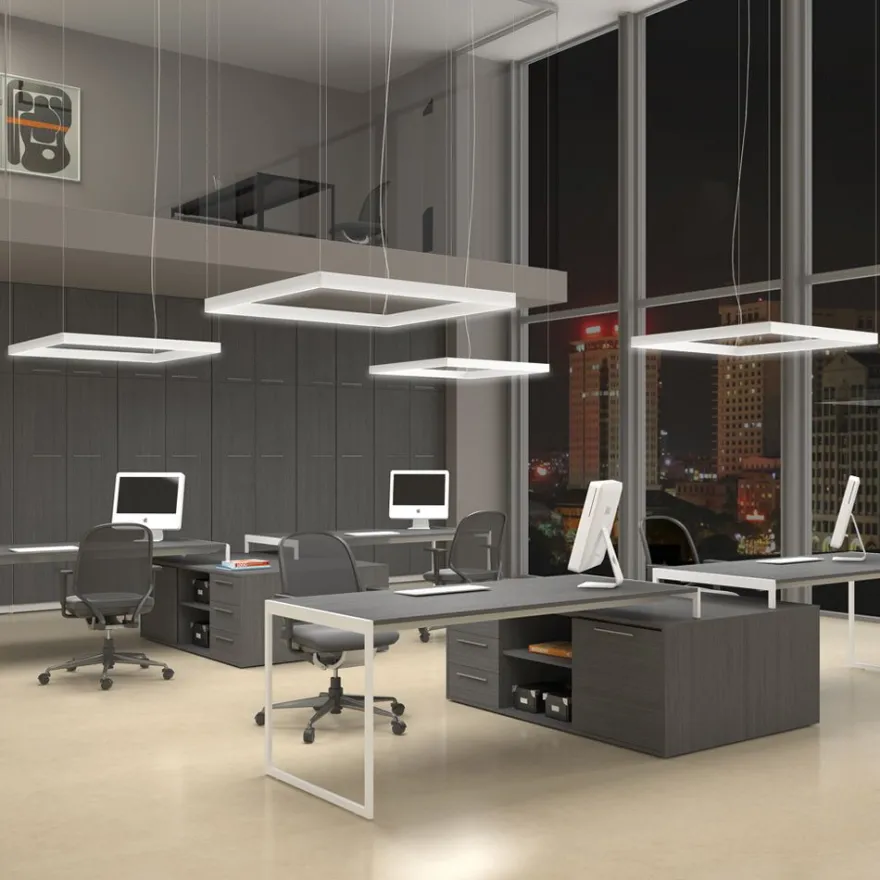 ESPADA LED Hängeleuchte in quadratischer Form