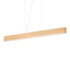 FELO Schmale LED Pendelleuchte aus Holz