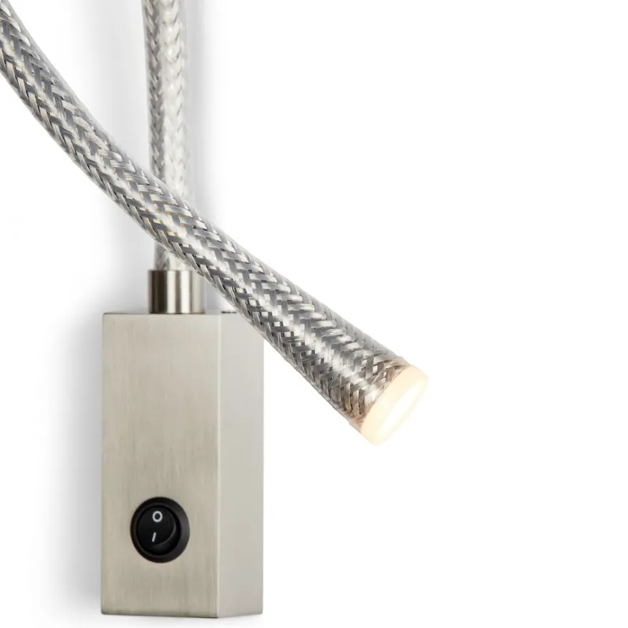 FLEXILED Wandleuchte mit flexiblen Wandarm Stahl