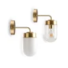 FRIEDRICH Wandlampe Messing und Glas