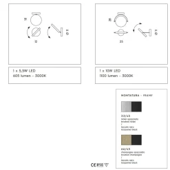 GIOTTO Moderne LED Wandleuchte