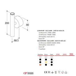 HABANA Up&down LED Wandleuchte