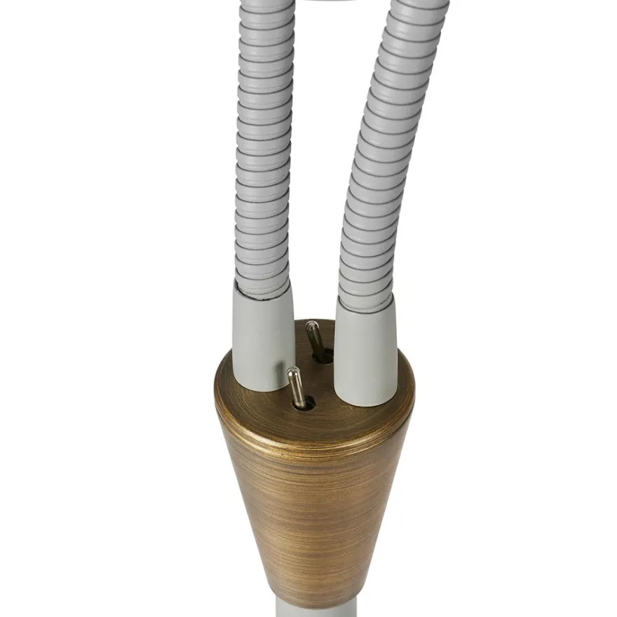 HATTY Bodenstehlampe 2-flammig flexibel