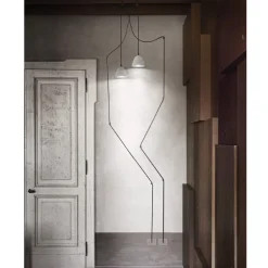 JANA Zement Leuchte mit extra langem Kabel