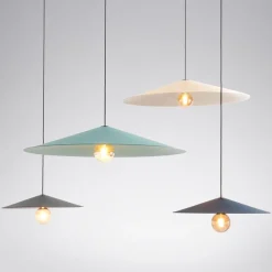 JEENA Moderne Pendelleuchte mit flachem Kegelschirm