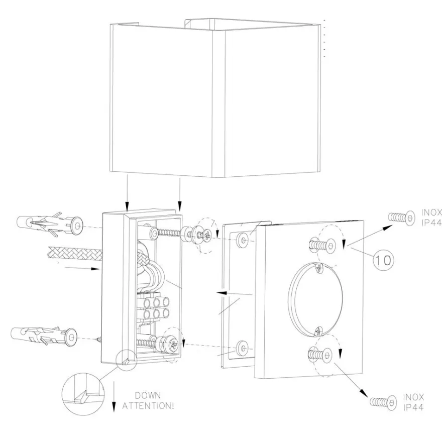JOYA Italienische Wandleuchte Up- and Downlight