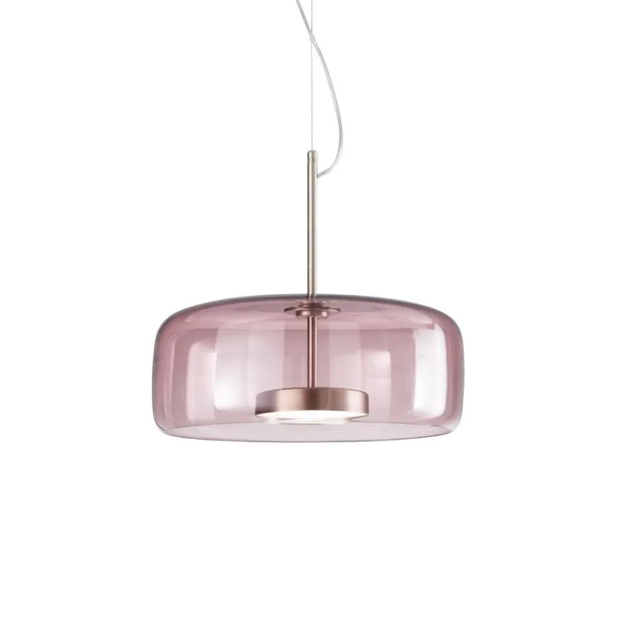 JUBE Zeitlose große LED Glaspendelleuchte aus Italien