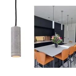 KNALLA SIMPLE Zylindrisches Beton Lampenpendel