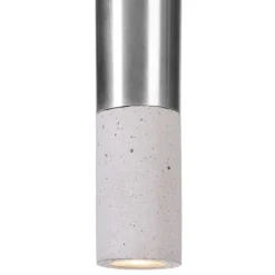 KNALLA 23 Zylindrische Beton Pendellampe mit Metall
