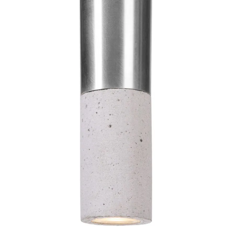 KNALLA 23 Zylindrische Beton Pendellampe mit Metall