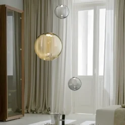 LABELL Glas-Pendelleuchte einzeln Ø 50 cm