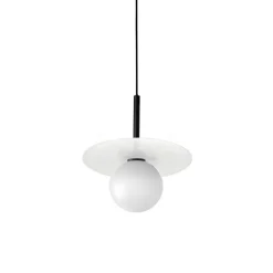 LAORI Design Pendelleuchte mit Opalglas-Kugel