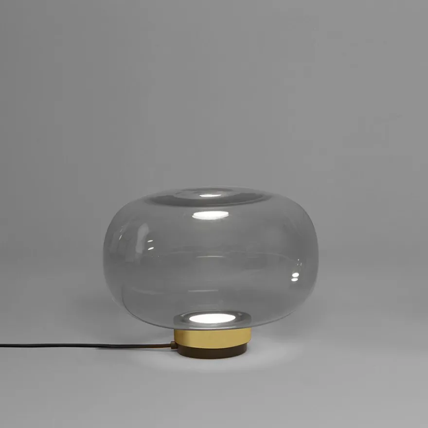 LEGÈR Glas-Tischleuchte mit LED in zwei Größen