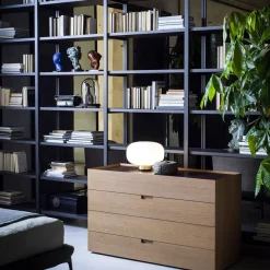 LEGÈR Glas-Tischleuchte mit LED in zwei Größen