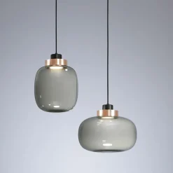 LEGÈR Rauchglas-Pendelleuchte mit LED