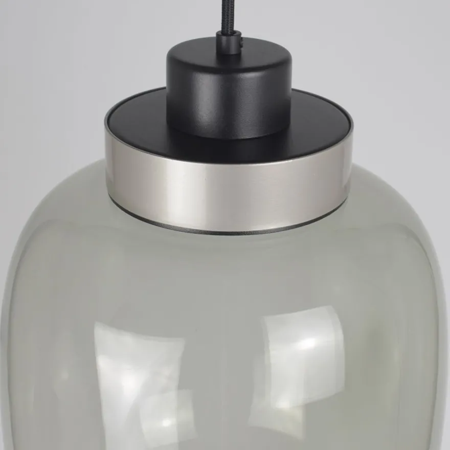 LEGÈR Rauchglas-Pendelleuchte mit LED